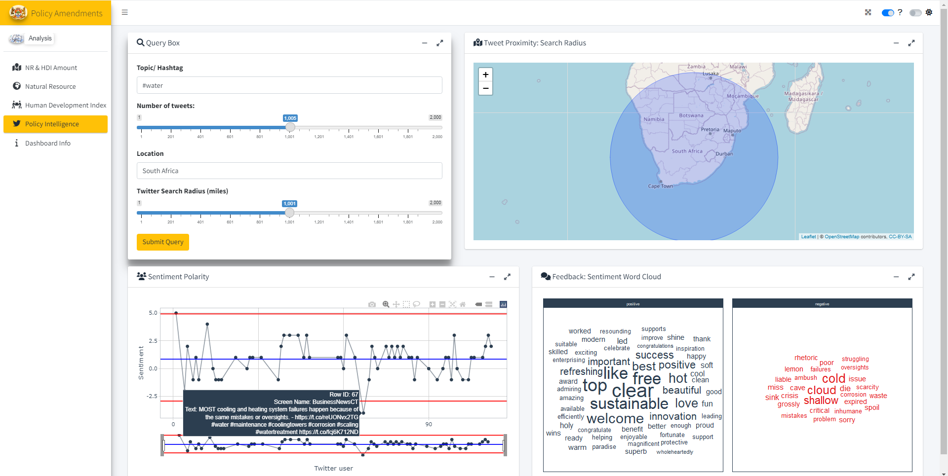 Policy Amendment Dashboard